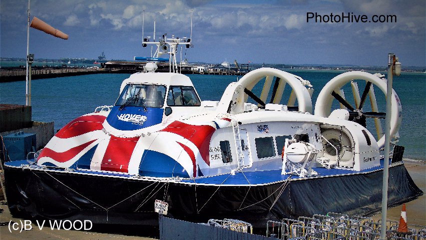 Photo of Isle Wight hovercraft.
